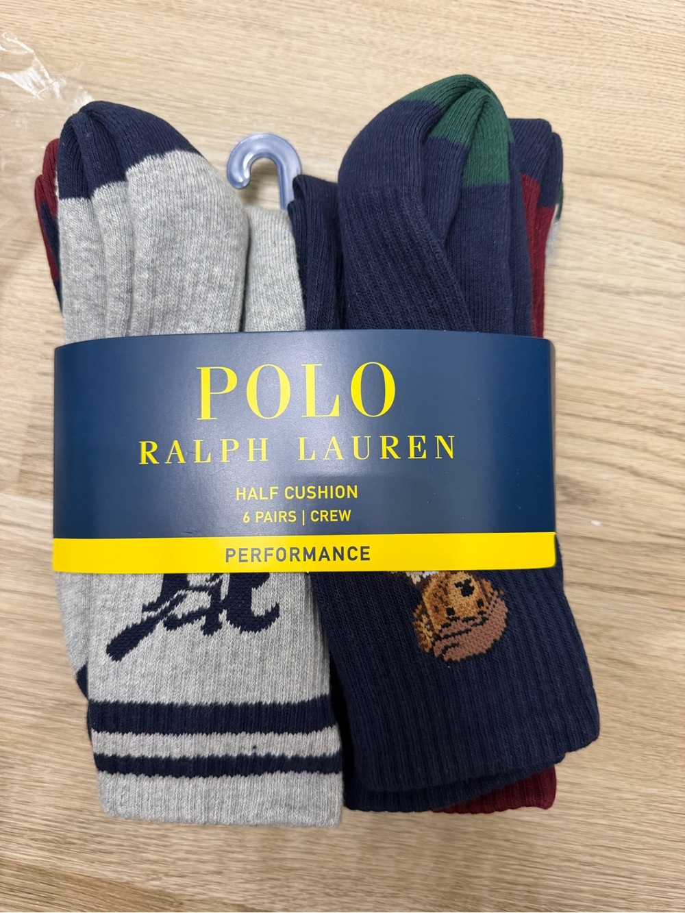 Polo by Ralph Lauren Crew Sock Pack - Navy, Gray, Green, Maroon